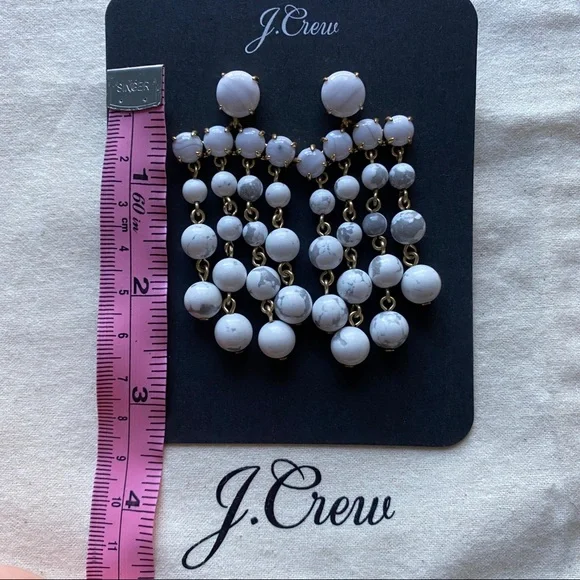 📍New J. Crew Candy dot chandelier earrings - Picture 4 of 5